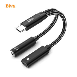 Biva type-c to 3.5mm handfree & type-c charging