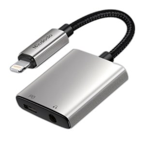 Mcdodo iP Splitter. Lightning to 3.5mm handfree + lightning jack.